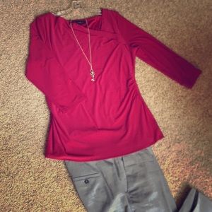 Fuchsia fitted top